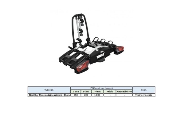 Nosič kol Thule na tažní zařízení - 3 kola